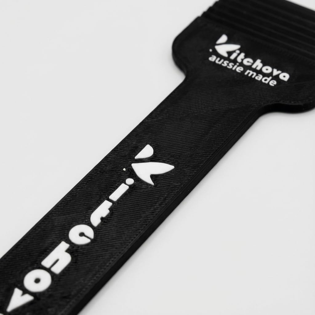 Kitchova BBQ Grill Scraper custom groove molding detail