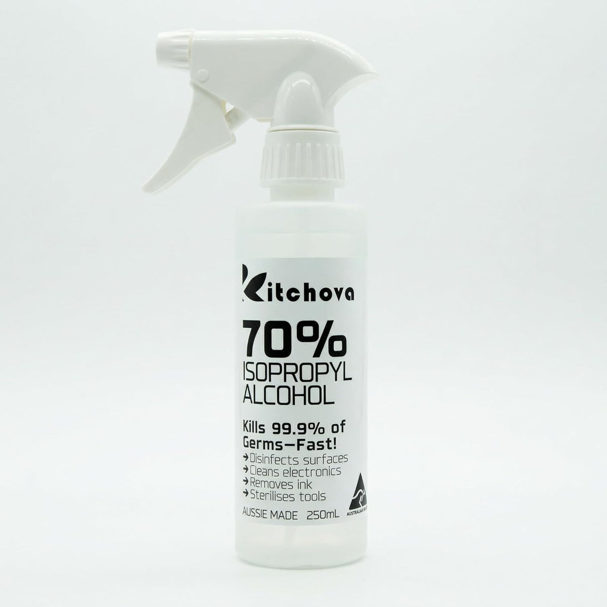 Kitchova IPA 70% Spray size comparison