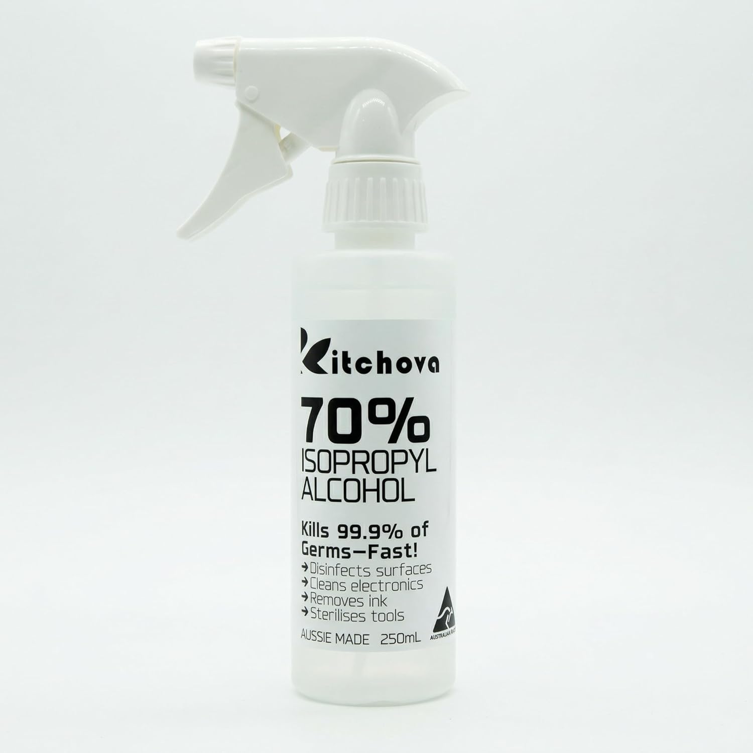 Kitchova IPA 70% Spray size comparison