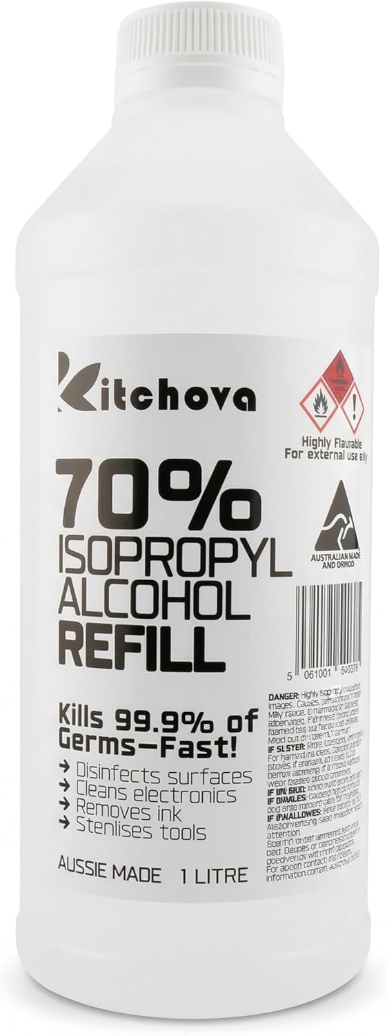 Kitchova 70% IPA Cleaner size comparison