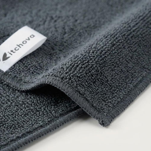 Kitchova Black Microfiber Cloth size 30x30cm demonstration