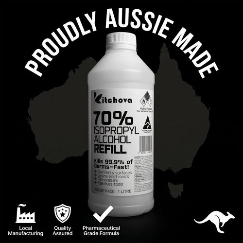 Kitchova 70% IPA Cleaner packaging