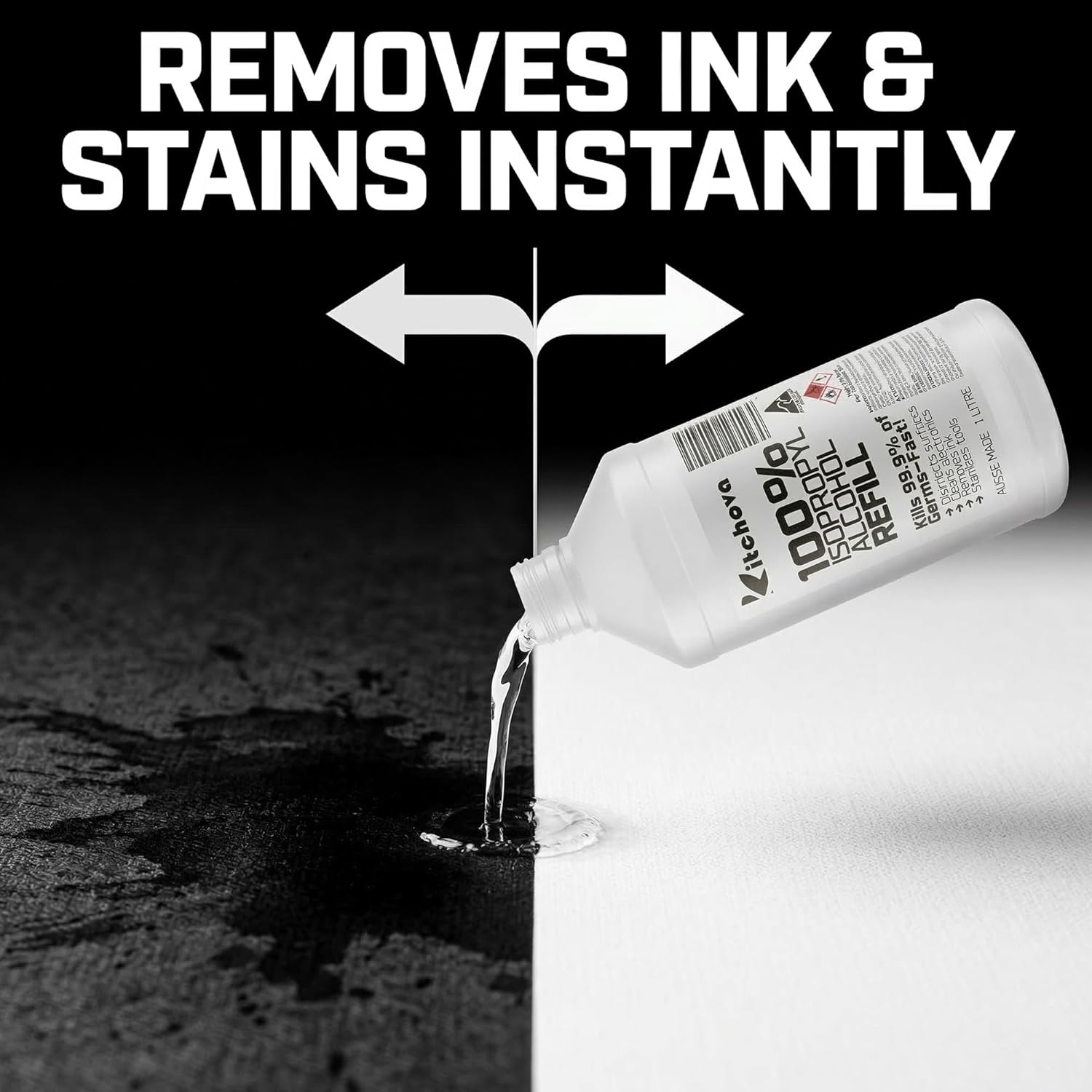 How to use Kitchova 100% Isopropyl Alcohol IPA Cleaner 1L - usage demonstration