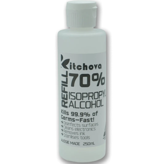 Isopropyl Alcohol Cleaner | IPA 70% Refill 250mL | Multi-Purpose Cleaner